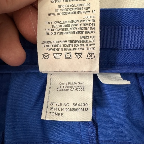 PUMA Men's Blue Performance Golf Shorts Size 36 Dry Cell Hiking Activewear - Picture 10 of 16